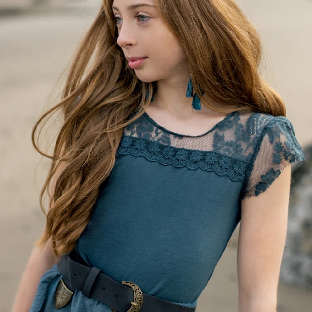 Joyfolie Zoella Top in Dark Teal